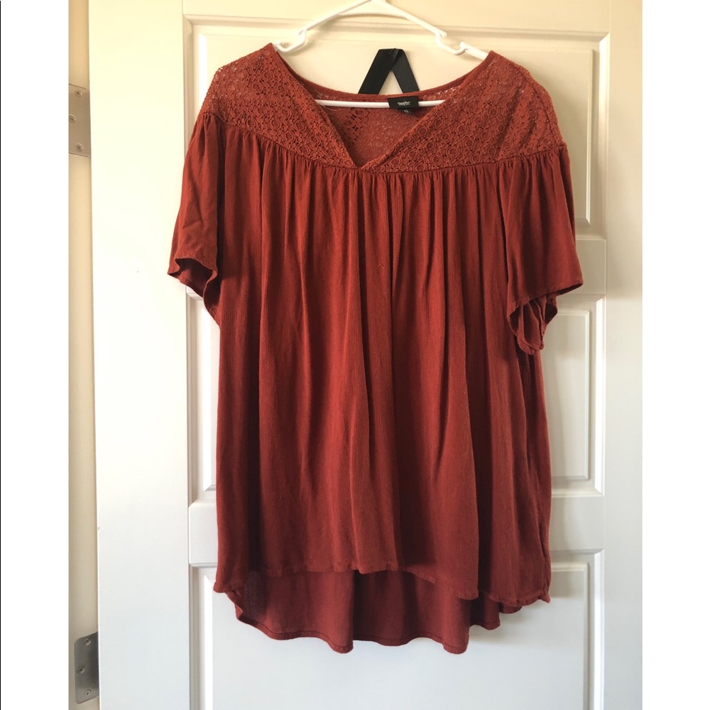 Rust flowy top
